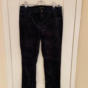 Navy blue velvet pants